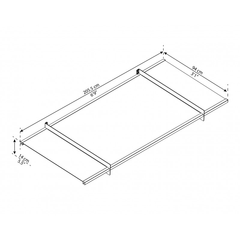 Palram Nancy 2050 Awning Kit - Gray/Clear (HG9587)