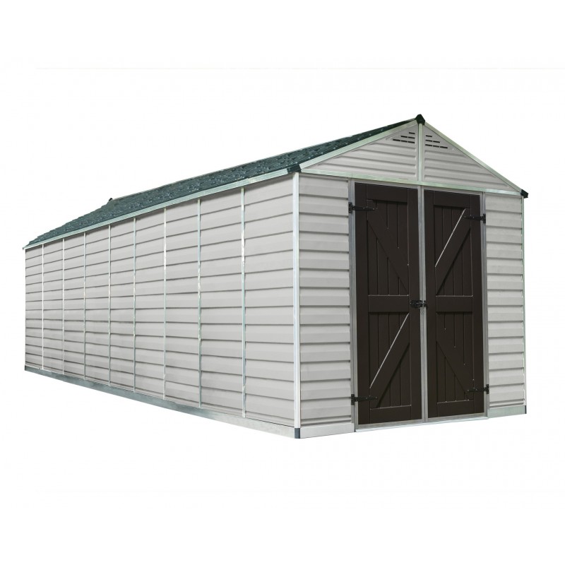 Palram 8x20 Skylight Storage Shed Kit - Tan (HG9820T)
