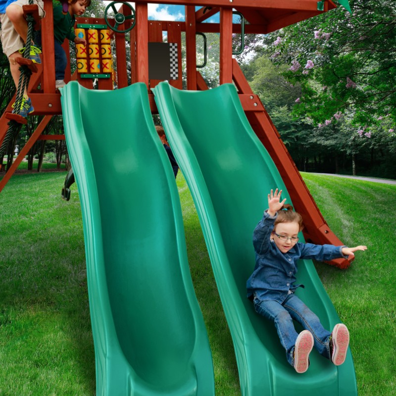 Gorilla Sun Palace Deluxe Cedar Swing Set Kit - Redwood (01-0044)