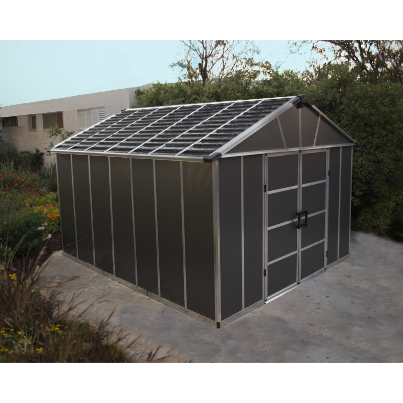 Palram Yukon 11x13 Storage Shed Kit - Gray (HG9913SGY)