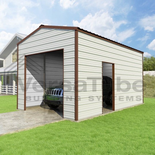 Versatube Frontier Steel Garage Kit
