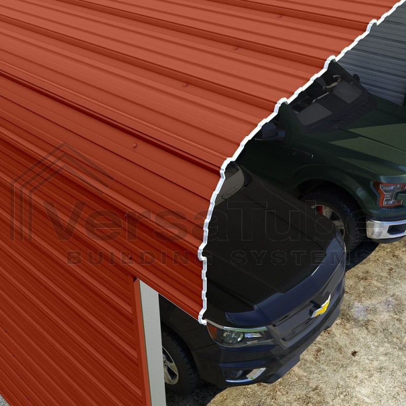 VersaTube 3-Sided 20x20x10 Classic Steel Carport Kit (C3E020200100)