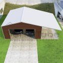 Versatube 24x24x10 Frontier Garage Kit w/ Lean-To (FBM3242410616-LT12)