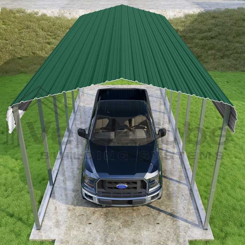 VersaTube 2-Sided 12x20x7 Classic Steel Carport Kit (CM012200070-NS0009)