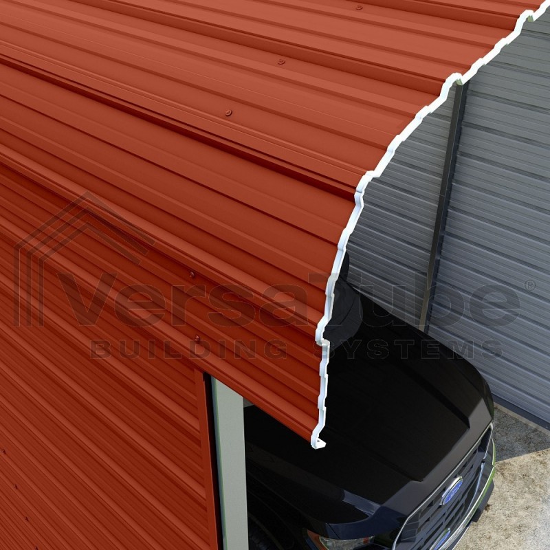 Versatube 3-Sided 12x29x12 Classic Steel Carport Kit (C3E012290120)