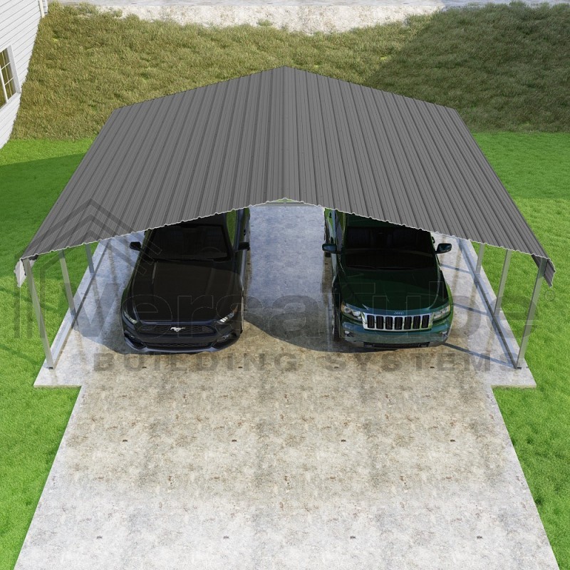 VersaTube 24x20x7 Classic Steel Carport Kit (CM224200070)