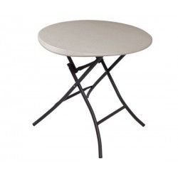 Lifetime 33 in. Round Folding Table - Putty (80230)