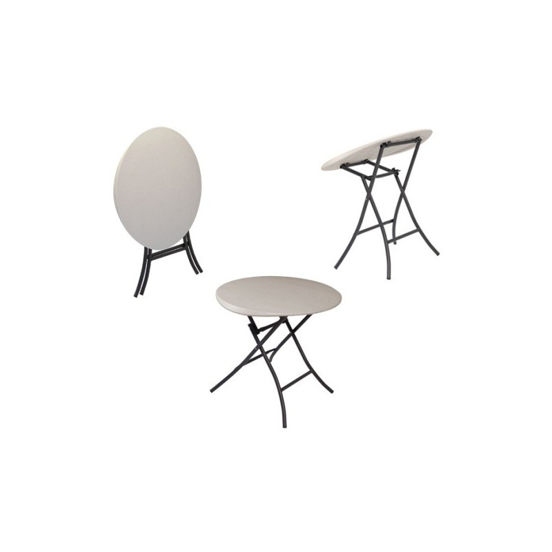 Lifetime 33 in. Round Folding Table - Putty (80230)