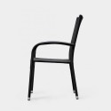 Patio Sense Morgan Outdoor Wicker Chair Set of 4 - Black (63166)