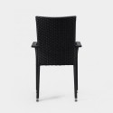 Patio Sense Morgan Outdoor Wicker Chair Set of 4 - Black (63166)