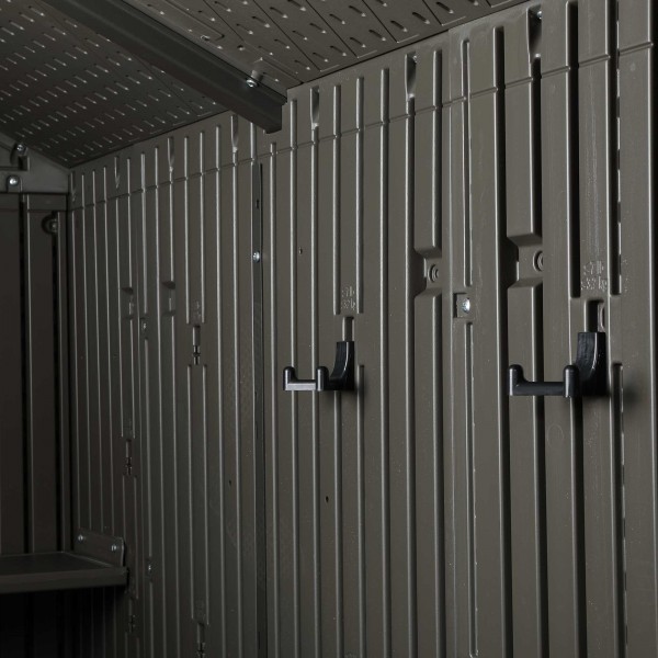 lifetime 8x7.5 outdoor storage shed w/ floor 60230a
