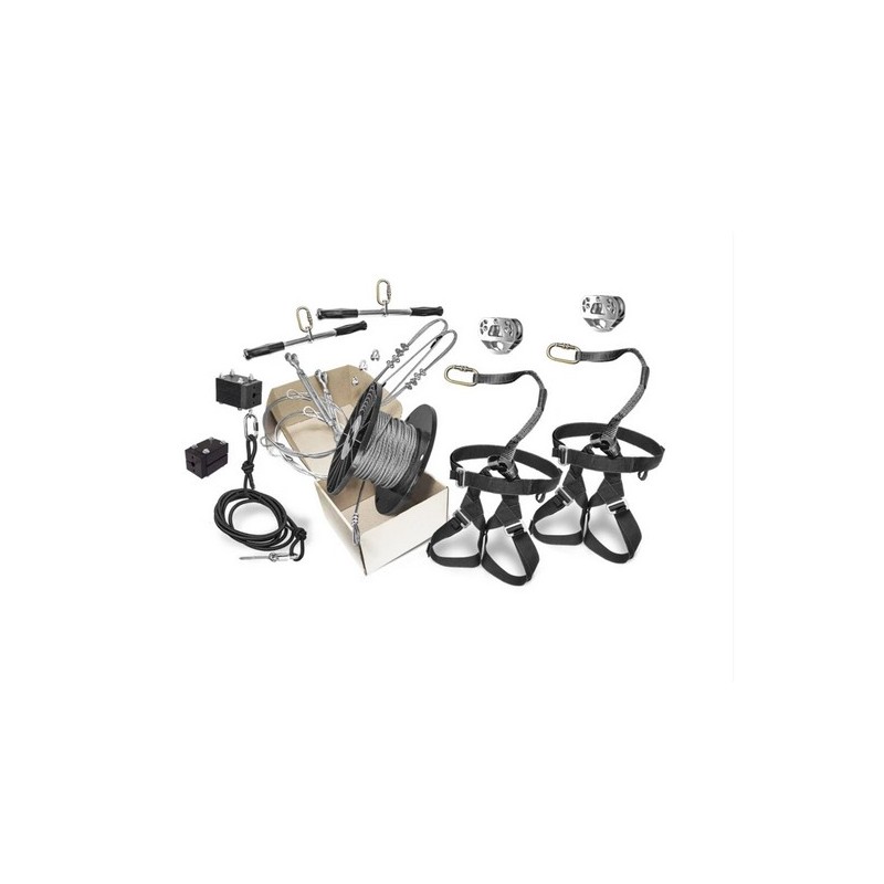 Zip Line Gear 400' Rogue Combo Kit - 2 Sets of Riding Gear w/ Handlebars (DRogueKitCH2400)