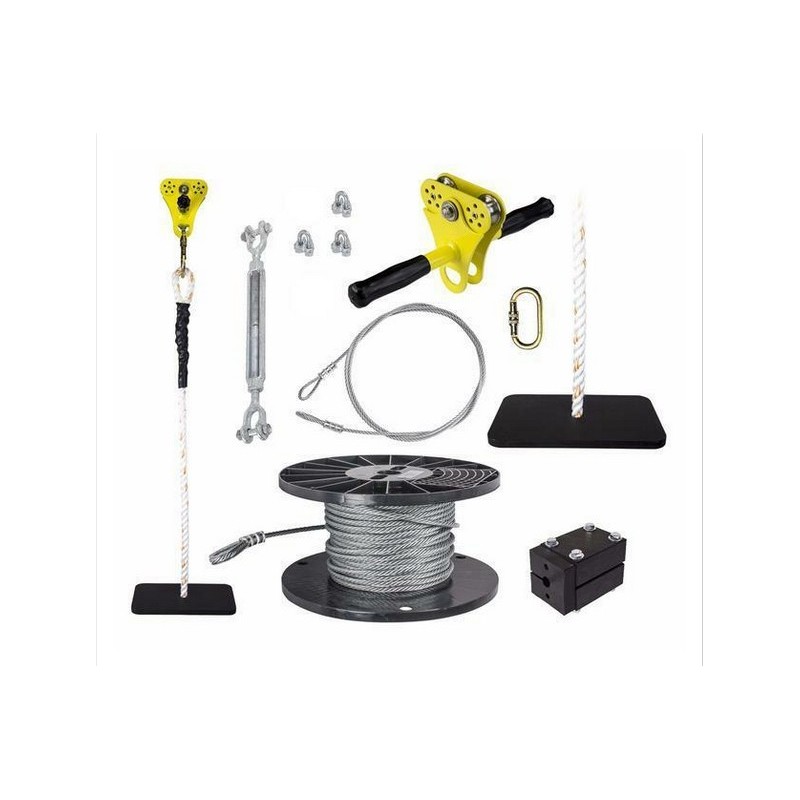 Zip Line Gear 100' Hornet Zip Sit Kit - Yellow (ZHSK100)