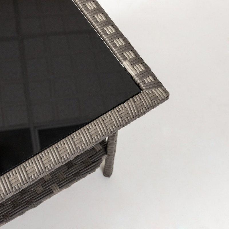 Patio Sense Jareth Wicker Patio Set - Gray (63177)