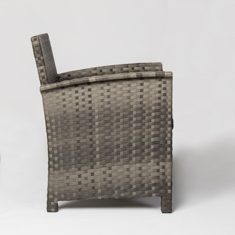 Patio Sense Jareth Wicker Patio Set - Gray (63177)