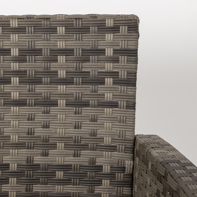 Patio Sense Jareth Wicker Patio Set - Gray (63177)