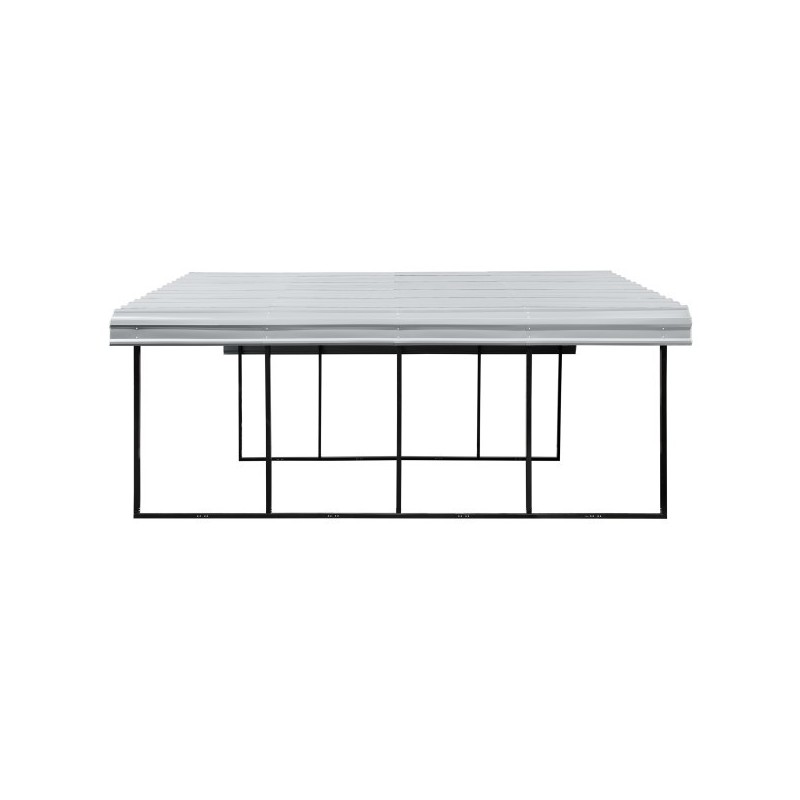 Arrow 20x20x7 Steel Auto Carport Kit - Eggshell (CPH202007)
