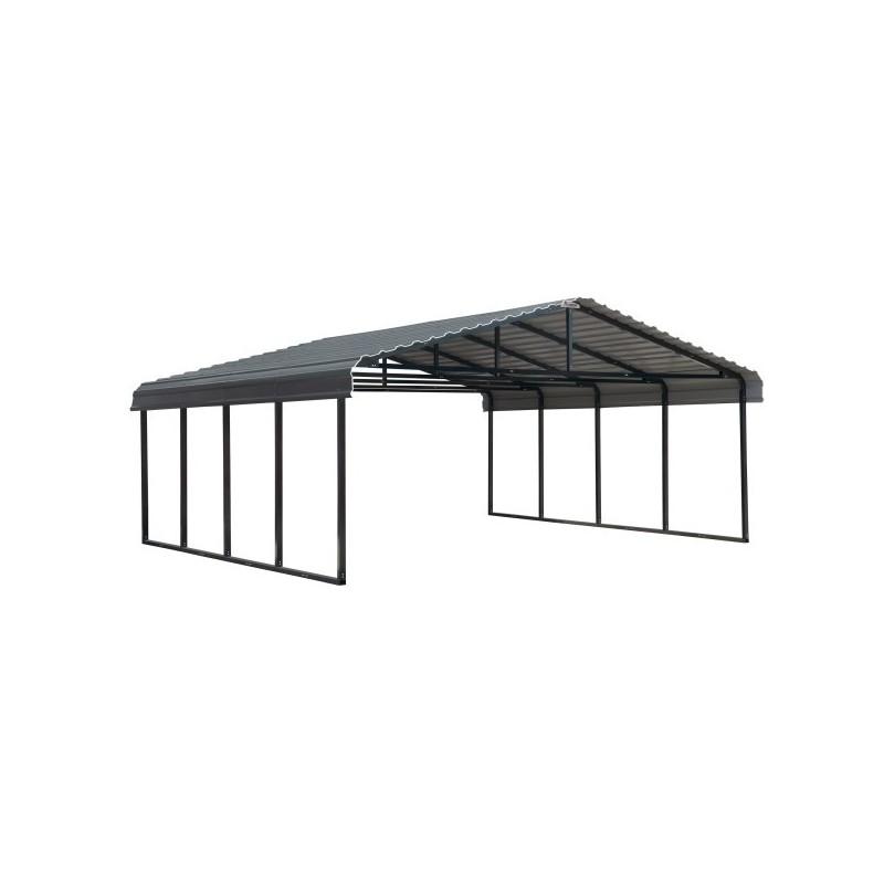 Arrow 20x20x7 Steel Auto Carport Kit - Eggshell (CPH202007)
