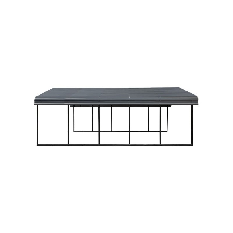 Arrow 20x24x7 Steel Auto Carport Kit - Eggshell (CPH202407)