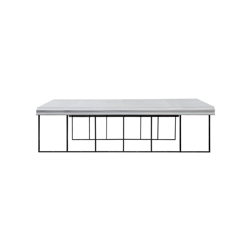 Arrow 20x24x7 Steel Auto Carport Kit - Eggshell (CPH202407)