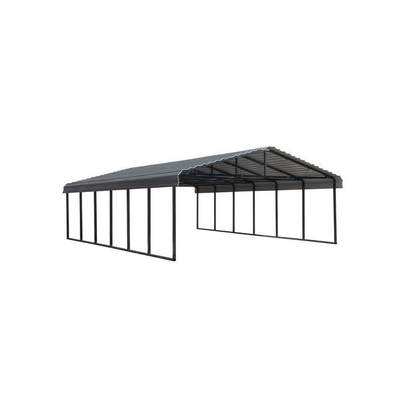 Arrow 20x24x7 Steel Auto Carport Kit - Eggshell (CPH202407)