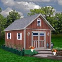 Best Barns Springfield 12x16 Wood Storage Shed Kit (springfield_1216)