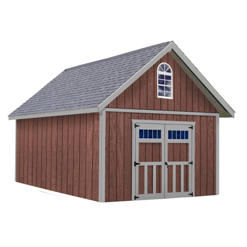 Best Barns Planner's Paradise 12x16 Pre-Cut Shed Kit - Transom Doors (PPARTD16)