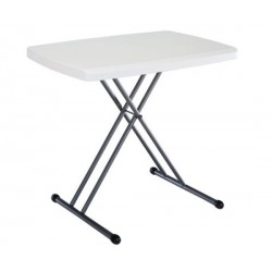 Lifetime 4 ft. Commercial Adjustable Height Folding Table - White ...