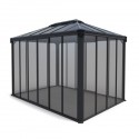 Palram 10x14 Ledro Enclosed Gazebo Kit - Gray/Bronze (HG9189)