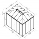 Palram 10x14 Ledro Enclosed Gazebo Kit - Gray/Bronze (HG9189)