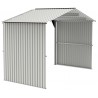 Duramax 6' Metal Storage Shed Extension - Off White with Brown (54931) Duramax 6' Metal Storage Shed Extension - Off White with Brown (54931)