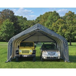 ShelterLogic 18x20x10 2-Car Garage-In-A-Box Kit - Gray (69499)