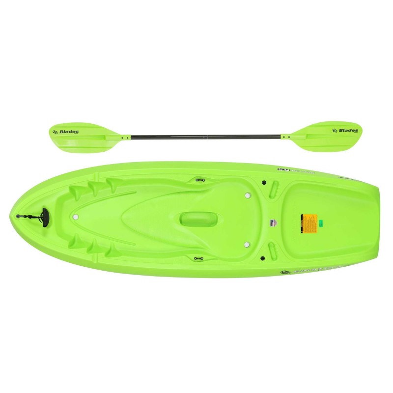 Lifetime Emotion Recruit 6.5 Youth Kayak w/ Paddle - Lime Green(90765)