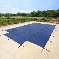 Blue Wave Arctic Armor 15x30 20-Year Super Mesh In-Ground Pool Safety Cover w/ Left Step - Blue (WS713BU)