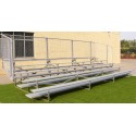 Gared 5 Row Fixed Spectator Bleacher without Aisle, 10" Plank, 15 ft (GSNB0515)