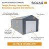 Sojag 12x10 Everest Garage Kit - Charcoal (GRC1210) Sojag 12x10 Everest Garage Kit - Charcoal (GRC1210)