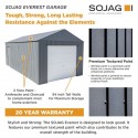 Sojag 12x10 Everest Garage Kit - Charcoal (GRC1210)