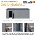 Sojag 12x10 Everest Garage Kit - Charcoal (GRC1210)