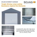 Sojag 12x25 Everest Garage Kit - Charcoal (GRC1225)