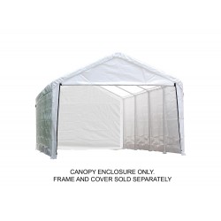 ShelterLogic 12×30 Canopy Enclosure Kit - White (25779)