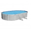 Blue Wave Samoan 12’x24’ Oval 52” Deep Steel Pool Kit with 8" Toprail (NB1648)