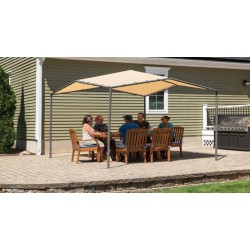 ShelterLogic Pacifica Gazebo 10x10 Canopy Kit w/ Tan Cover (22512)