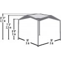 ShelterLogic Pacifica Gazebo 10x10 Canopy Kit w/ Tan Cover (22512)