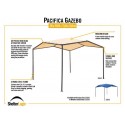 ShelterLogic Pacifica Gazebo 10x10 Canopy Kit w/ Tan Cover (22512)