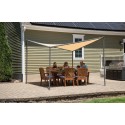 ShelterLogic Del Ray Gazebo 10x10 Canopy Kit w/ Charcoal Frame Tan Cover (22514)