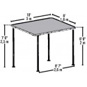 ShelterLogic Solano Gazebo 10x6 Canopy Kit w/ Tan Cover (22516)