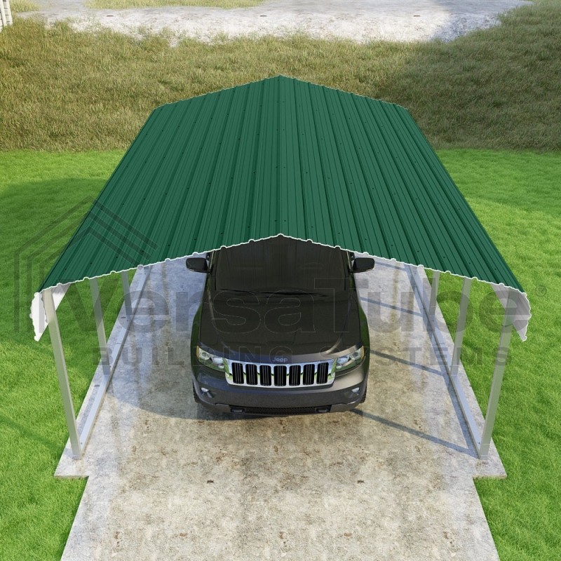 VersaTube 14x20x7 Slip Fit DIY Steel Carport Kit (CM014200070)