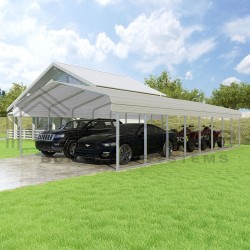 VersaTube 18x38x7 Slip Fit DIY Steel Carport Kit (CM018380070)