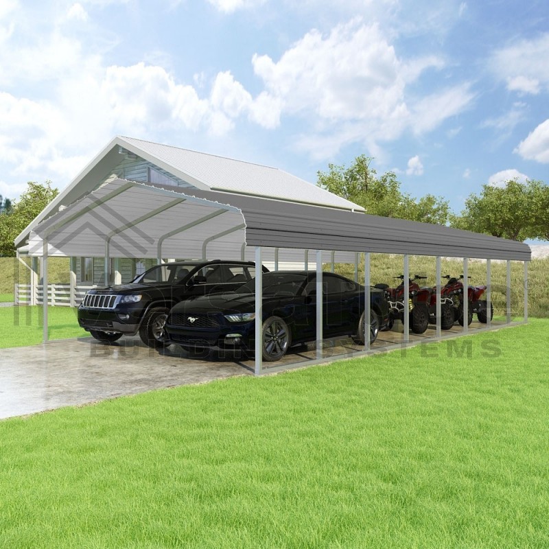 VersaTube 18x38x7 Slip Fit DIY Steel Carport Kit (CM018380070)
