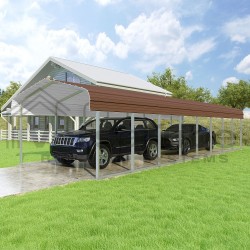 VersaTube 12x38x7 Slip Fit DIY Steel Carport Kit (CM012380070)